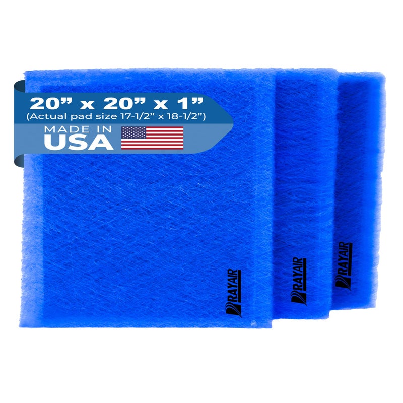RayAir Supply 20x20 Replacement Filter Pads Compatible with Dynamic Air Cleaner 20X20 Refill (3 Pack) - Image 1